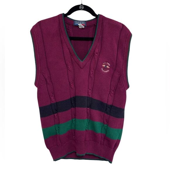 American Vintage Golf 1993 US Open Baltusrol Sweater Vest - Size M - Picture 1 of 5